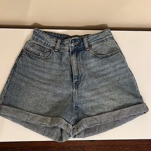 H&M ultra high waist mom shorts